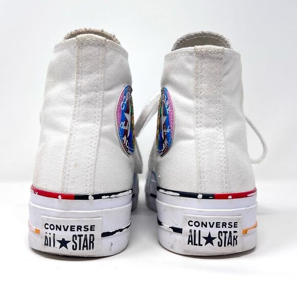 Converse Pride Rainbow Chuck Taylor All Star High Top Lift Platform Sneakers 6.5 - Picture 9 of 10